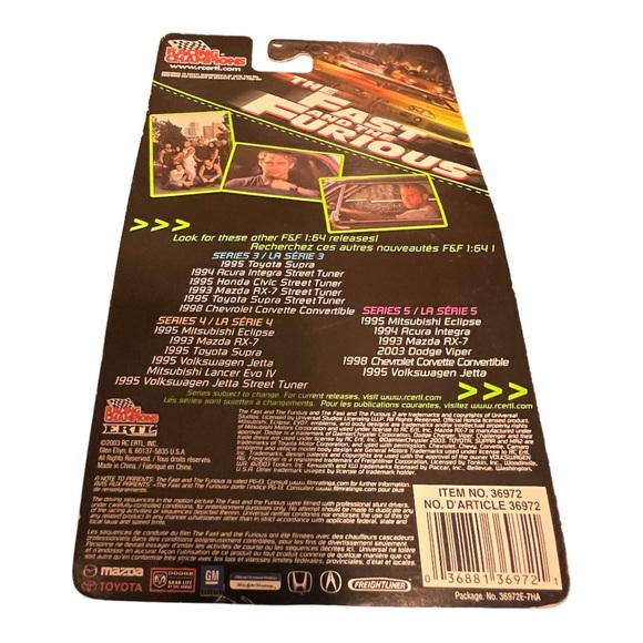 The Fast and Furious 1993 Mazda RX-7 from Racing Champions - Picture 4 of 8